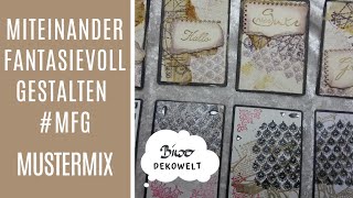 #MFG Mustermix Upcycling ATC Vintage Miteinander fantasievoll gestalten