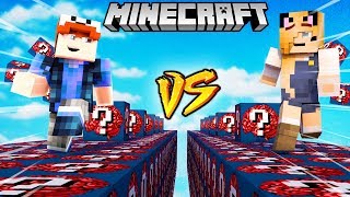 SZALONY WYŚCIG! - MÓZGOWE LUCKY BLOCKI MINECRAFT! (Nerd Lucky Block Race) | Vito vs Bella