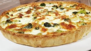 كيش الدجاج و البروكلي و الجبن بسيط و مذاق و لا أروع