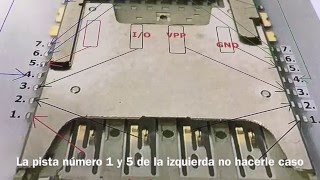 Reparar pista rota lector SIM LG G3