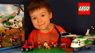 Лего Сити 60021 - обзор на русском. Игрушки - Грузовой Самолёт. Lego City 60021 review