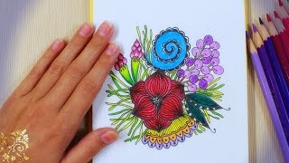 DIY: Мой SketchBOOK РИСУЮ ♥ Дудлинг Цветы ♥ Zentangle, Doodling ♥ Идеи для скетчбука, ЛД