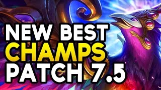 NEW BEST CHAMPIONS+BANS IN 7.5 for CLIMBING in each role (League of Legends)