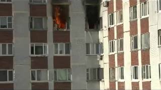 Полное видео пожара в Одинцово 09 ноября 2013 года