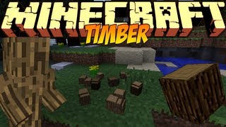 Minecraft Mods Showcase - Timber Mod! (1.8) - 1.7.10 - 1.8.2 - 1.12.0