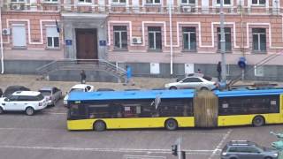 Buses and Trolleybuses in Kiev, Ukraine 2017 Троллейбусы и Автобусы в Киеве