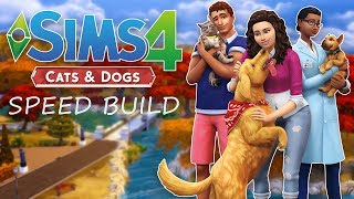 Happy Paws Vet Clinic | The Sims 4 Cats and Dogs | Vet Clinic Speed Build