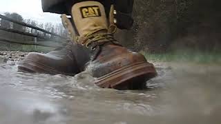 cat boots secondshift play in water slowmo