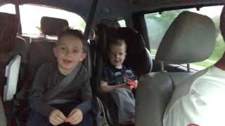 Boys singing hb to Aunt Katie