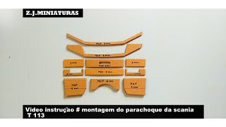 VÍDEO (10) INSTRUÇÃO DE MONTAGEM DO PARACHOQUE  SCANIA T113H