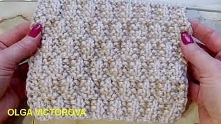 Двухсторонний рельефный узор Вязание спицами 291