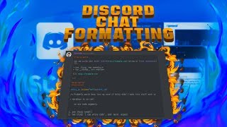 Discord Chat Formatting (Bold, Italics, & More)