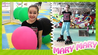 Роллердром от Labour Shop и Yu kids island ТРЦ ART Mall, Киев. Мери катается на роликах в АРТ Молл.