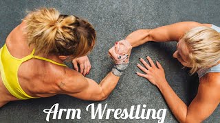 Female Arm Wrestling | Muscle Woman | Fitness Model | Sexy Girls