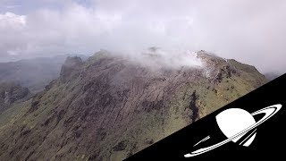 ? Dans le cratère d'un volcan...