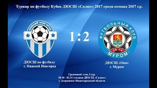 Кубок Салюта 2017. ДЮСШ НН (Н.Новгород) 1:2(0:1) «Ока» (Муром) (2 тайм)