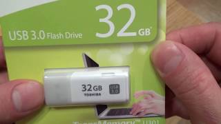 Розпаковка для rozetka Toshiba Hayabusa 32GB White  USB 3.0 ФЛЕШ ПАМЯТЬ