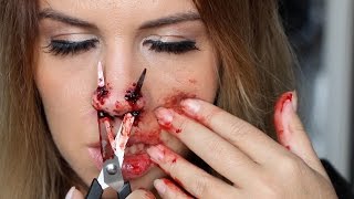 Maquillage Effets Spéciaux : Nez Cisaillé