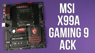 Распаковка MSI X99A Gaming 9 ACK