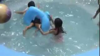 little girl saves baby from drowning