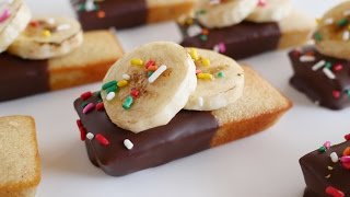 초콜릿 퐁듀! 바나나 미니 케이크 만들기 | 달미인 Chocolate Banana Mini Cakes | Dalmiin