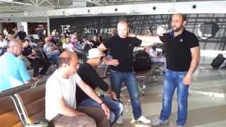 qartvelebi mgerian kievis aeroportshi