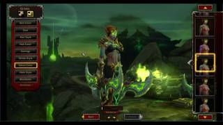 Blood Elf Female Demon Hunter Customization Options