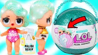 LOL Surprise Dolls + Lil Sisters New Glow in the Dark Customized at Malibu Beach Store - Toy Video