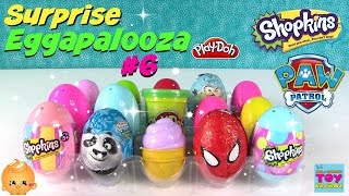 EggAPalooza #6 Surprise Egg Opening | Shopkins Limited Edition Disney Slime Play-Doh | PSToyReviews