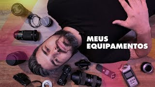 MEUS EQUIPAMENTOS DE GRAVAÇÃO - CÂMERA - LENTES - ÁUDIO - OZI VLOG #380