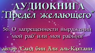 56. О запрещенности выражений “мой раб” или “моя рабыня” (АУДИОКНИГА) Предел желающего