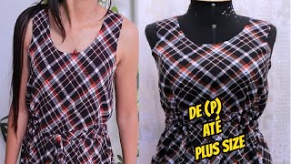 VESTIDO REGATA  INICIANTE MODELO ATÉ  PLUS SIZE Luciete Vasconcelos Atelier