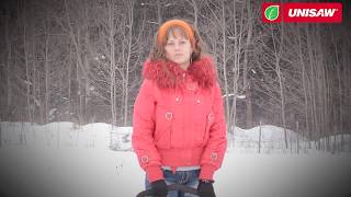 Как женщины убирают снег! Электрический снегоуборщик Monferme 1500W