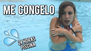24 HORAS EN LA PISCINA | ME CONGELO | Lyna Vlogs