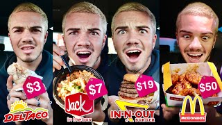Trying Fast Food's Most Expensive Items...