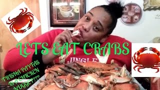 BOILED BLUE CRABS || MUKBANG || EATING SHOW