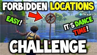 FORTNITE - "Dance in Different Forbidden Locations" EASY GUIDE! + ALL LOCATIONS! CHALLENGE WEEK 2!