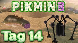 Let's Play Pikmin 3 Part 14: Kampf gegen Zotteliges Langbein & Wühlmaul