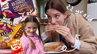 I ate like my 10 year old self for a day