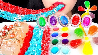 ASMR EDIBLE JEWEL, ROPE CANDY, JELLY GUMMY 먹는보석, 로프캔디, 리치젤리, 바람개비 젤리 먹방 EATING SOUNDS MUKBANG