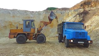 69-Д.(2С.).В карьере на ЗИЛу,ТО-30 за песком.На УАЗе на ремонт ОП-2000+МТЗ-82,ЗИЛ-130
