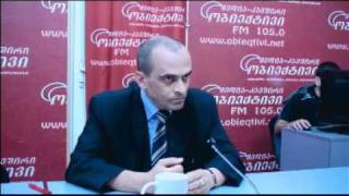 Олег Панфилов и Гоча Гварамиа интернет ТВ 'Объектив' 20 08 2011