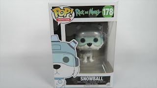 Funko Pop Vinyl Rick and Morty Snowball Unboxing
