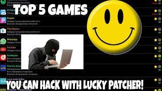 TOP 5 GAMES YOU CAN HACK WITH LUCKY PATCHER! □ NO ROOT! □ DamJamGaming (THANK YOU ALL FOR 5K+ VIEWS)