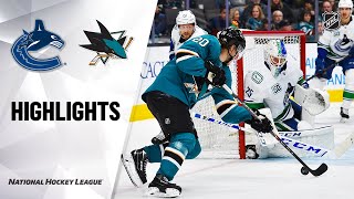 NHL Highlights | Canucks @ Sharks 1/29/20