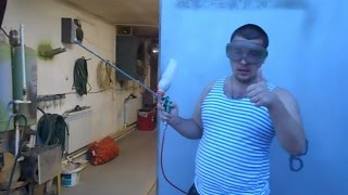 Пескоструй своими руками из воздушного продувочного пистолета  (2 часть)