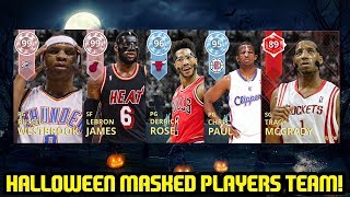 HALLOWEEN MASKED PLAYERS SQUAD! NBA 2K18 MYTEAM!