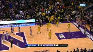Ending of Northwestern Wildcats Basketball vs. Michigan Wolverines March 3, 2015