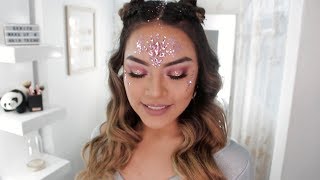 MAQUILLAJE + PEINADO PARA FESTIVAL (ROSA)