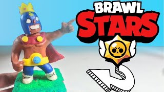 Лепка ЭЛЬ РЕЙ ПРИМО из пластилина БРАВЛ СТАРС - BRAWL STARS